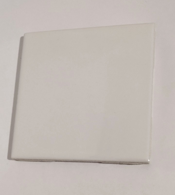 1 Wall Tile US Ceramic 724764 001003 Gloss Snow Off White 4-1/4″ Vintage 1990s