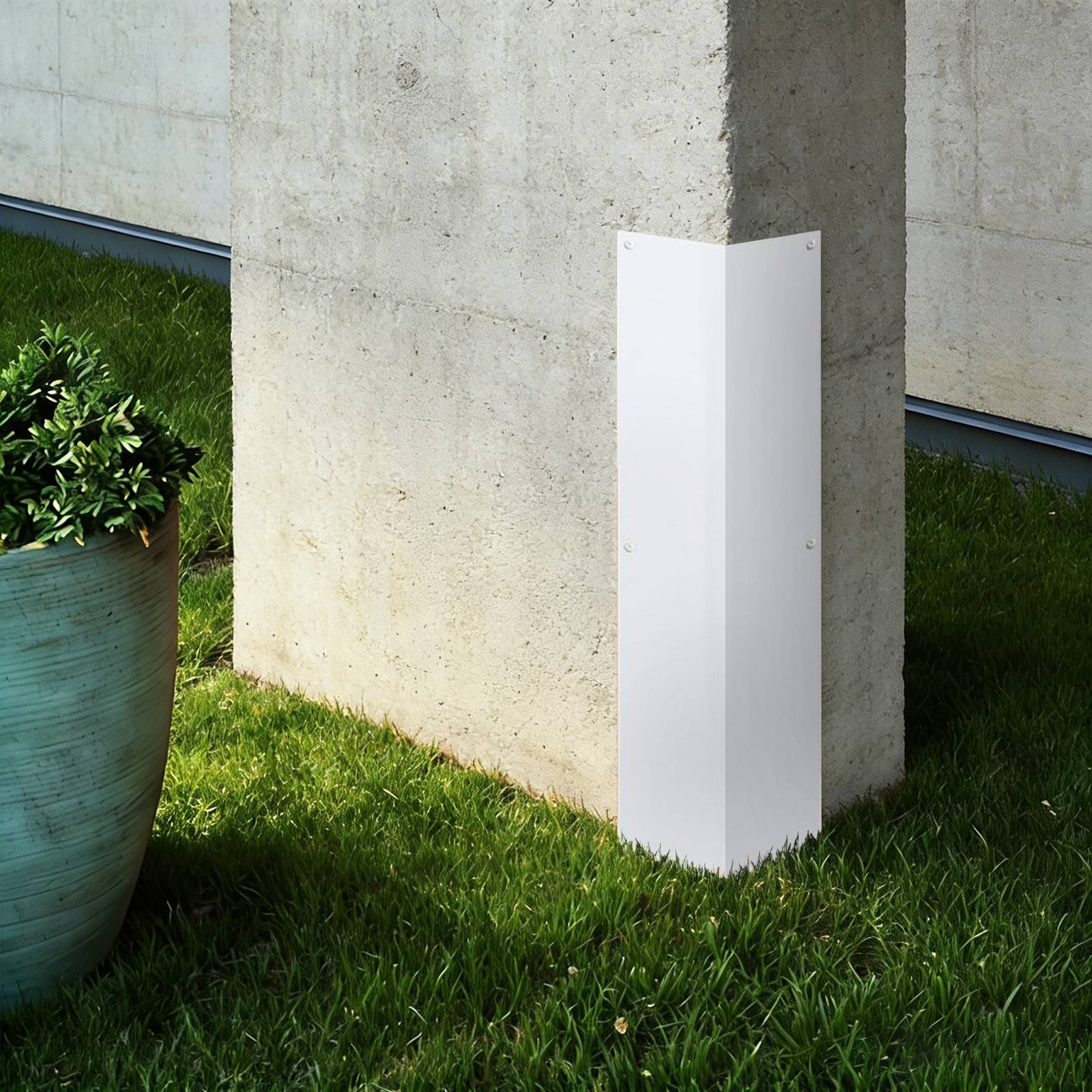 2 PCS 89° Angled Aluminum Exterior Wall Corner Guards 3-3/8″× 3-3/8″ x 15-3/4″
