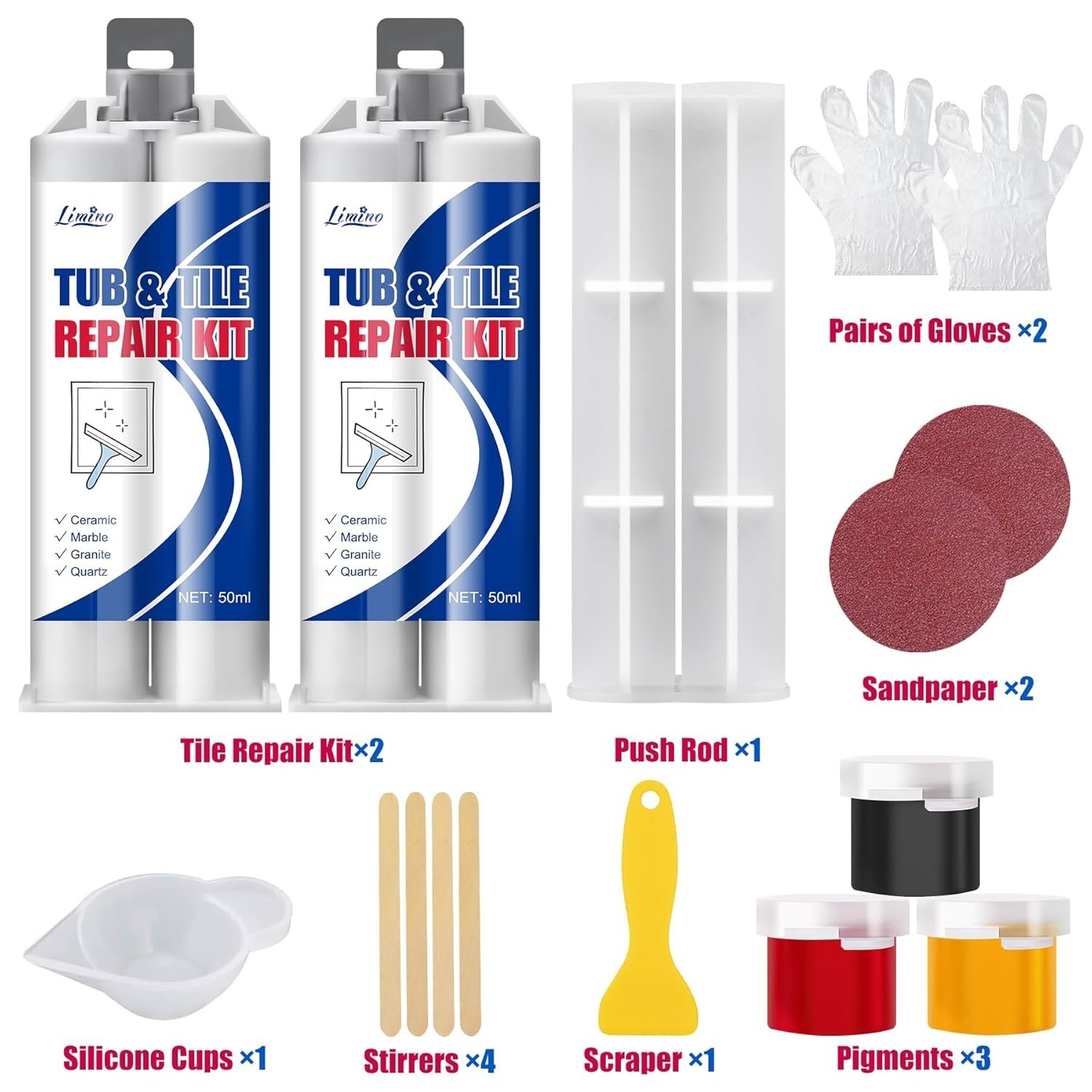 Professional Porcelain Repair Kit – Effortless Restoration for Bathroom Fixtures