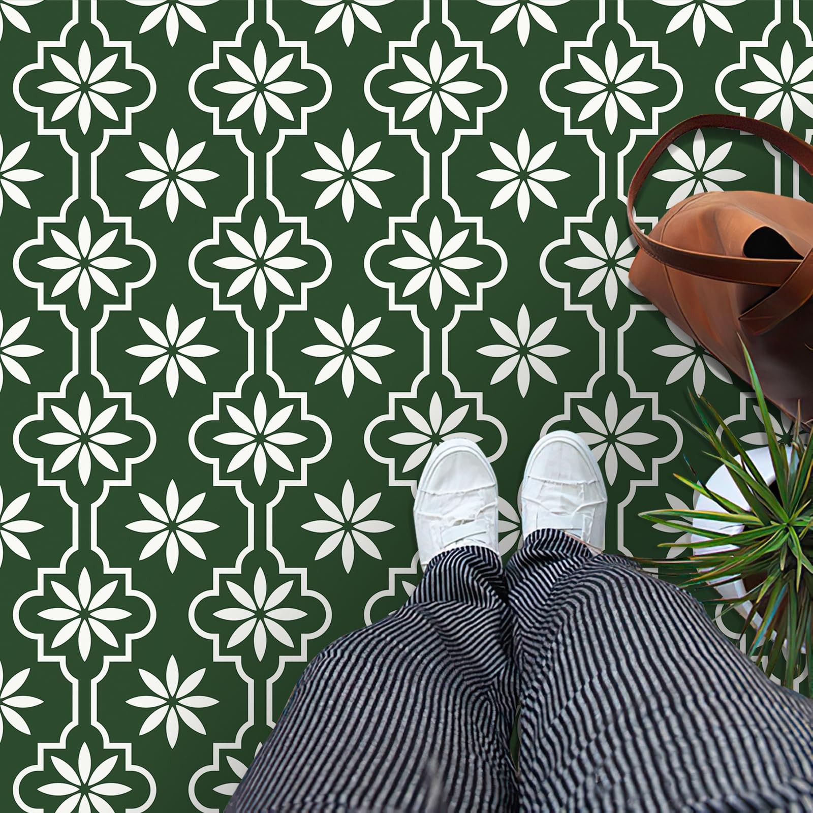 Peel and Stick Floor Tile, Vinyl Flooring Waterproof, DIY Flooring for Bathro…