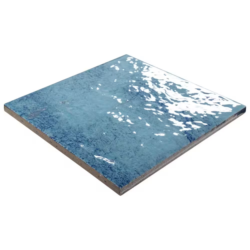 Adelaide Sky 6 In. X 6 In. Glossy Porcelain Wall Tile-Pool Look, 5.28 Sq. Ft./Ca
