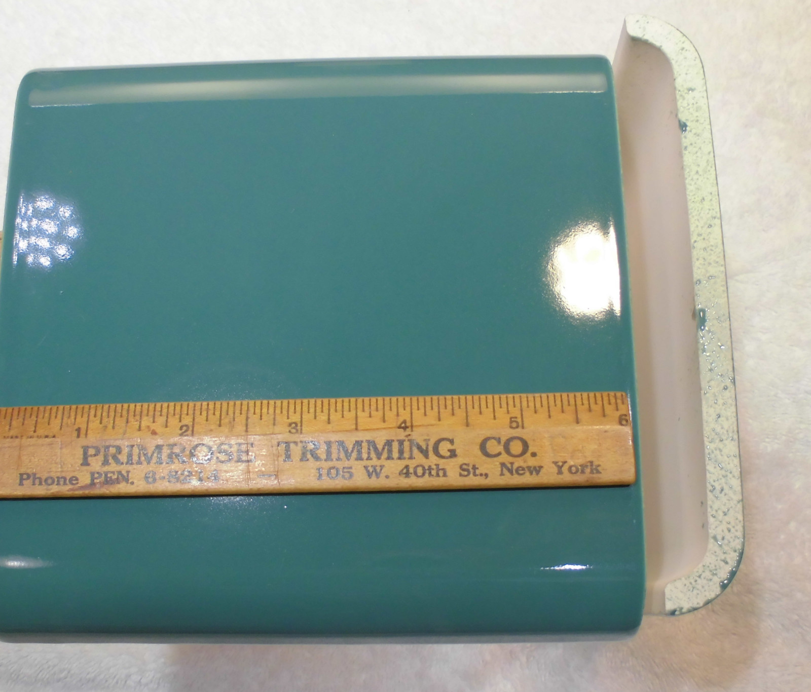 Vintage…Green…6″ x 6″ Double Bullnose Glossy Ceramic Tile…by Mid-State Co