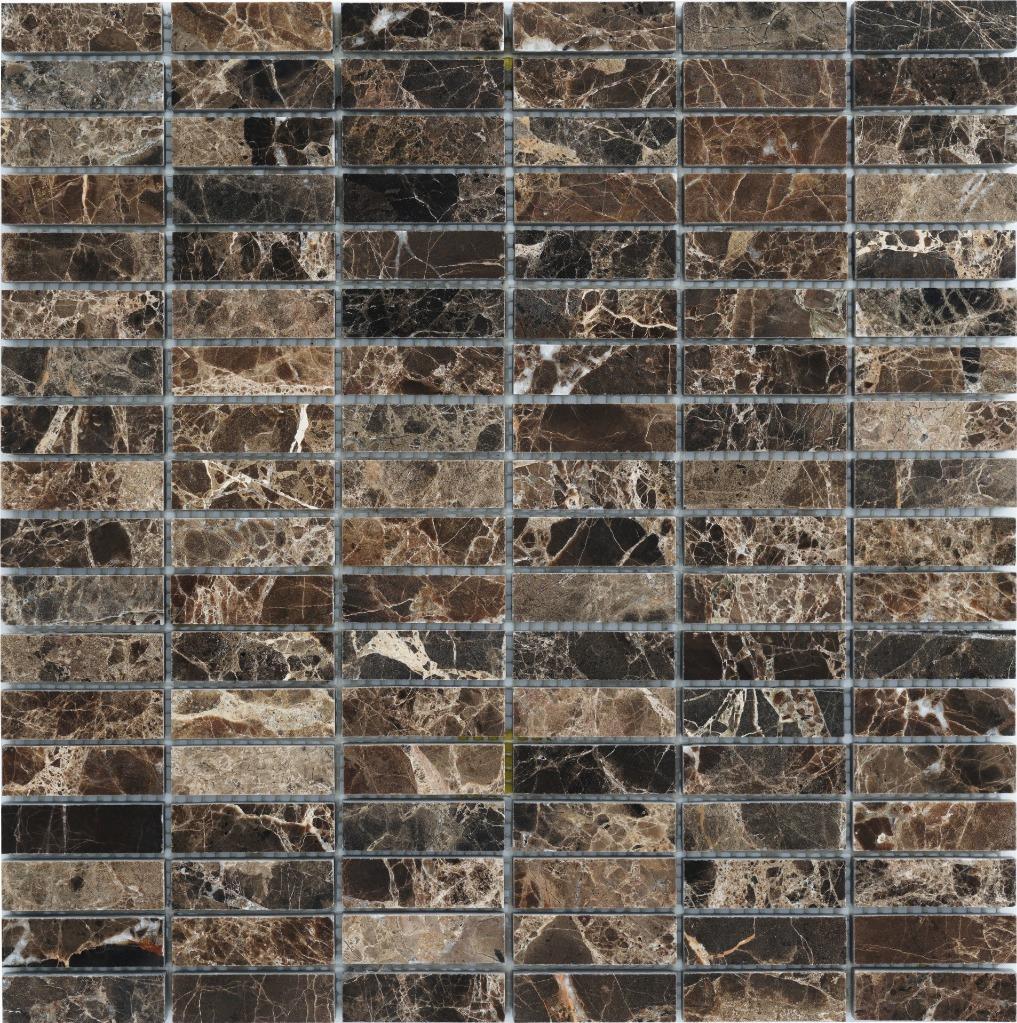 Simple Tile – Marble Mosaic Tile, “Nevada Collection” MM 3204 – Emperador Dark