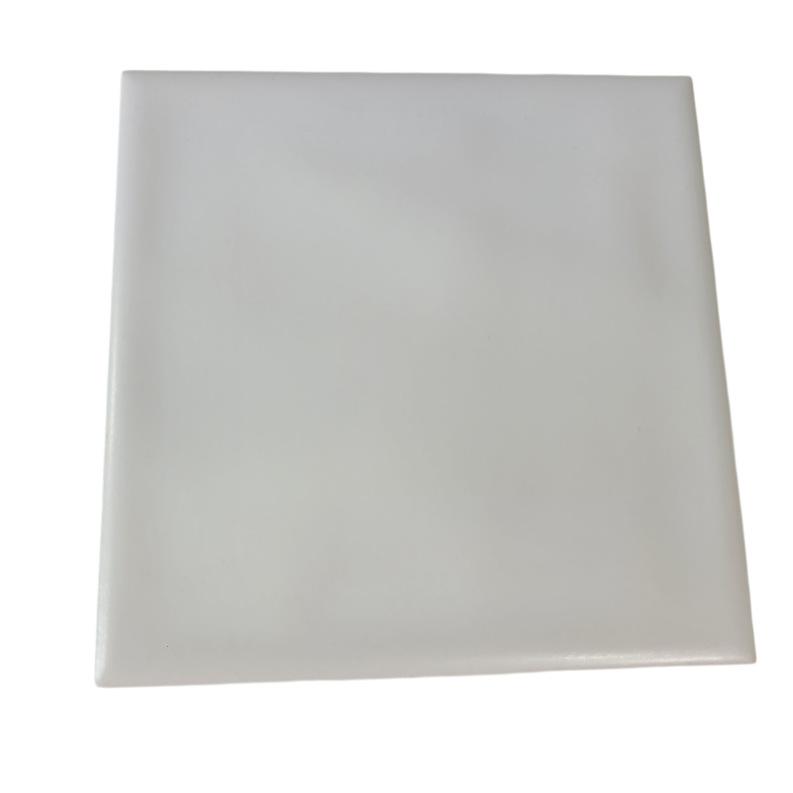 White Ceramic Florida Tile 4 3/8 in FT Subway Square Potters Touch Undulated