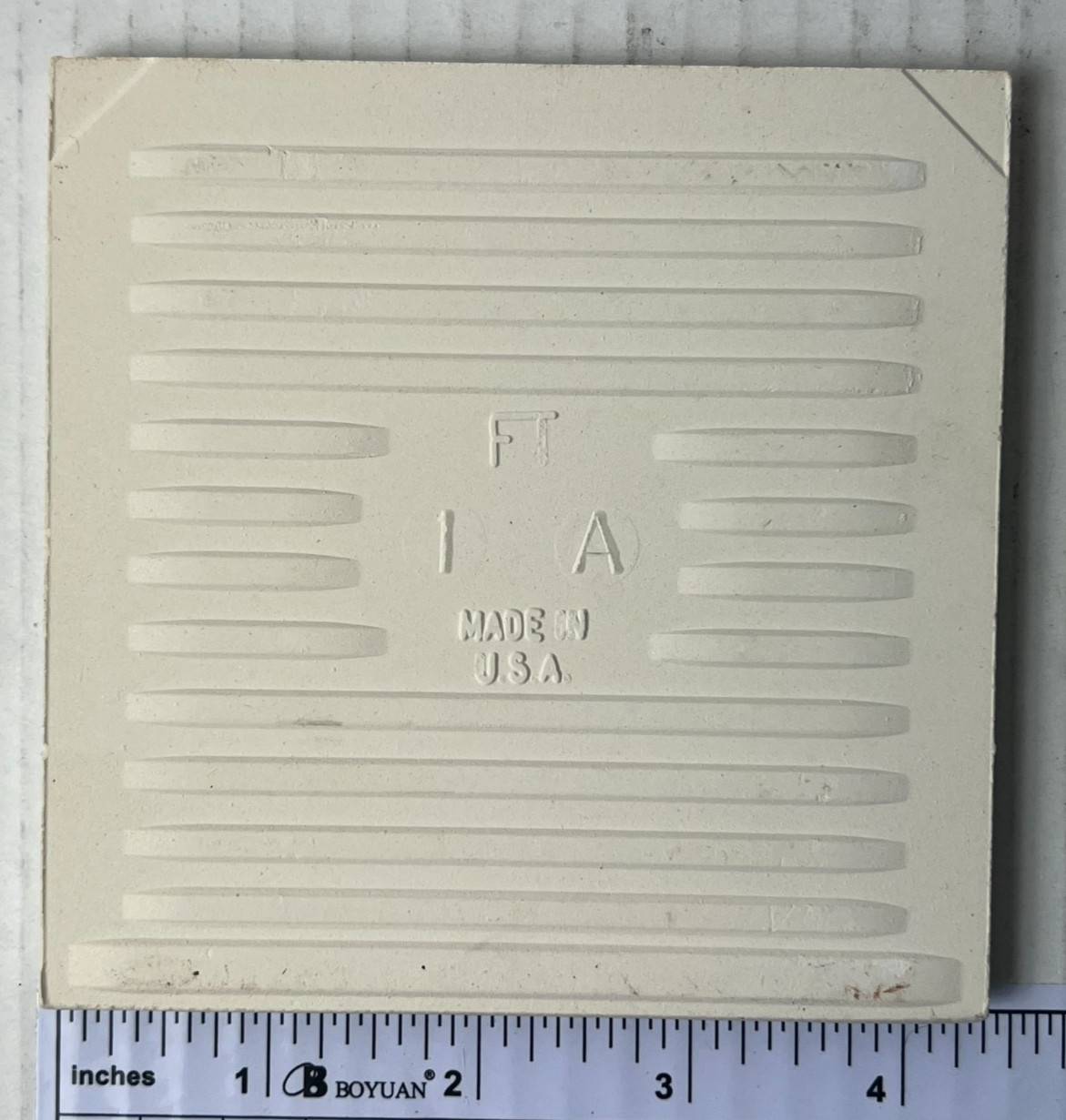 Lot of 5 Florida Tile Ceramic Matte Bone 503 Potters Touch 4 3/8″ Bullnose edge