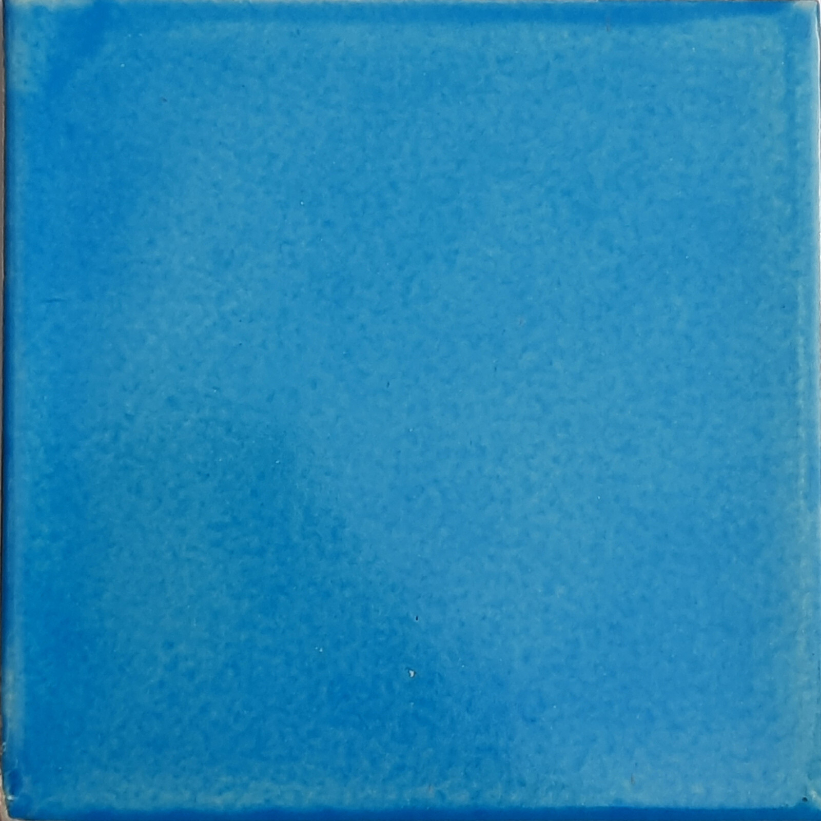 4.2 x 4.2 9 pcs Aqua Blue Mexican Clay Tile Handmade Talavera Backsplash