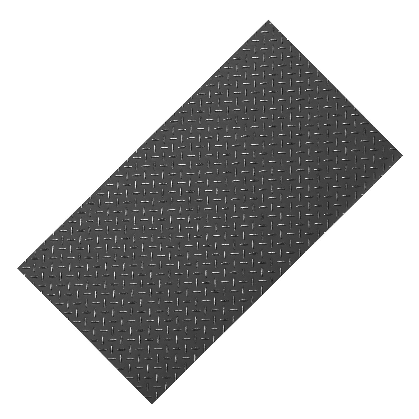 VEVOR Garage Floor Roll 4×10 ft PVC Diamond Mat Non-Slip Easy Clean Black