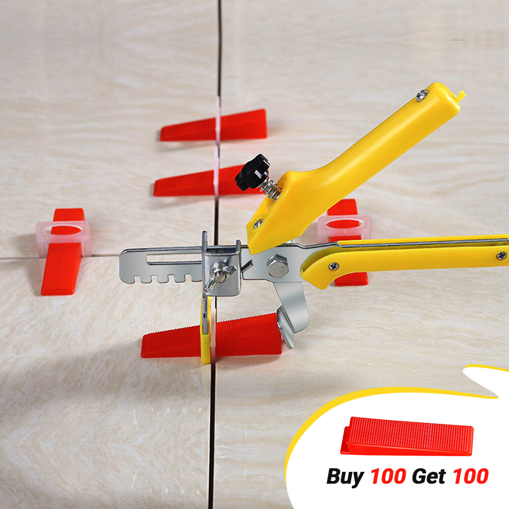 500PCS 1/8″ 3mm Clips Tile Leveling System Kit Floor Wall Spacer Tiling Tool Set