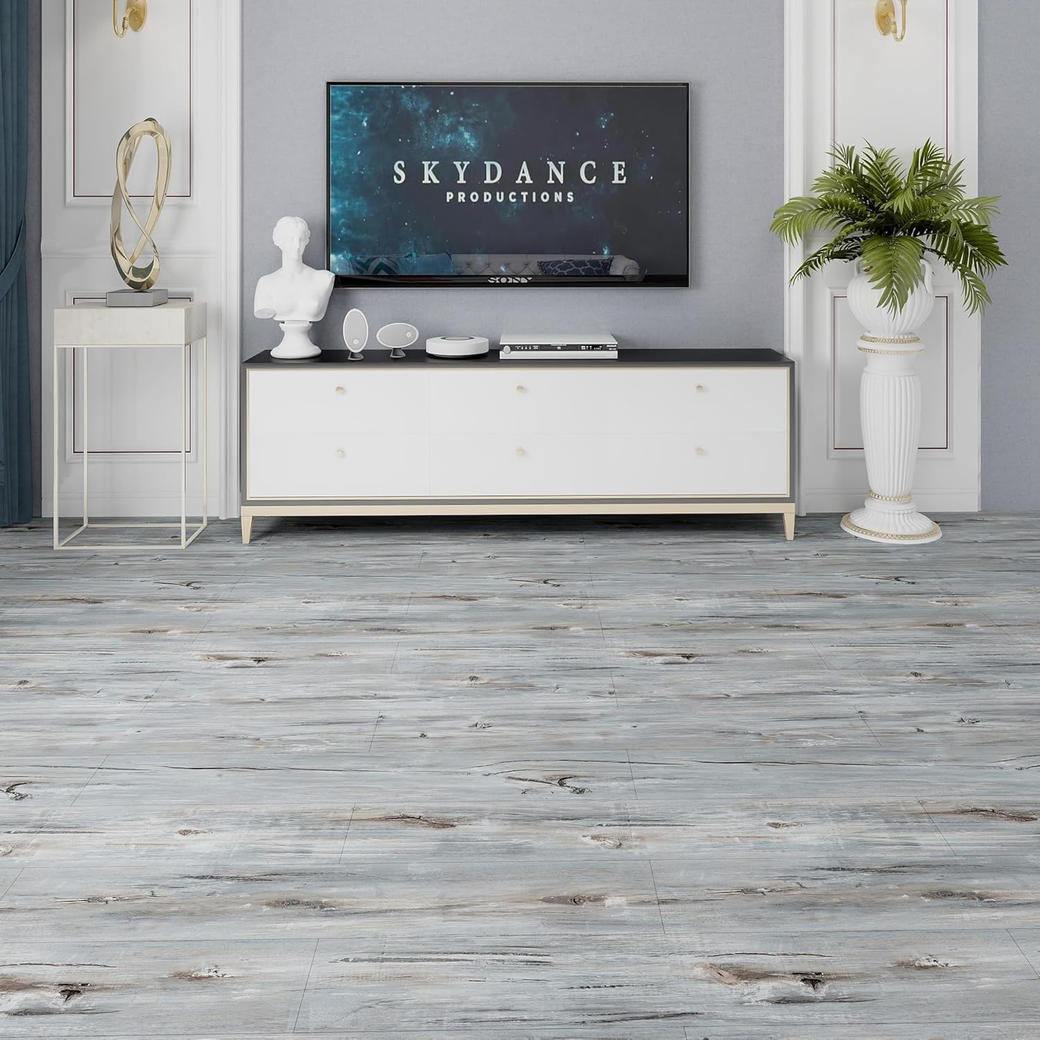 Peel and Stick Wood Vinyl Flooring, 108 Sq.Ft Coverage