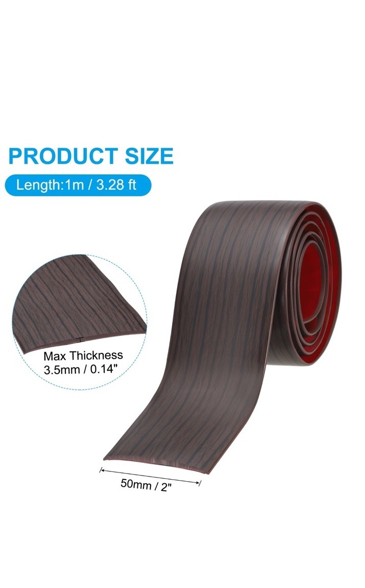 Self-Adhesive Transition Threshold Strip For Floor, Dark Walnut 1.57in x 40in