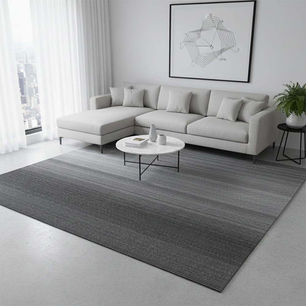 LITA Commercial Carpet Tiles Gradual Gray, 24″ x 24″ Squares, 18 Tiles, 72 sq