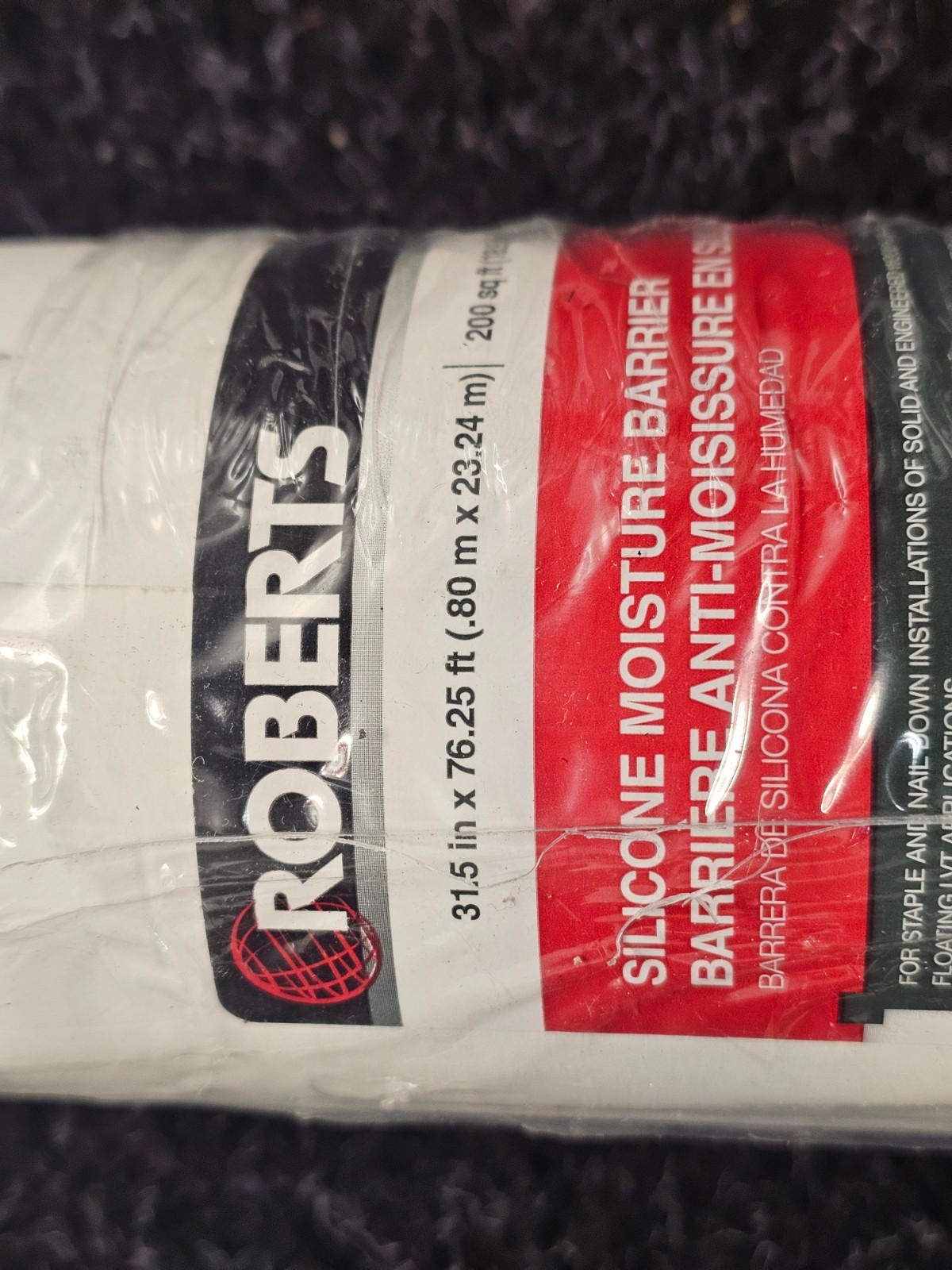 ROBERTS 70-198 31.5″x 76.25′ 6mil Silicone Moisture Barrier Underlayment
