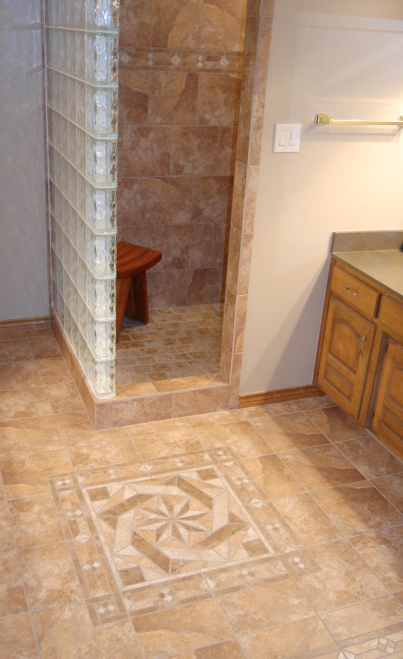 Custom made tile medallion & listello accents. Information Listing. Ebay store.