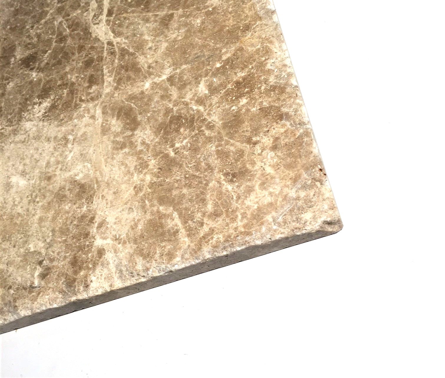 Emperador Light 8″x8″ Aged Finish Chiseled Edge Marble Floor (SOLD PER PIECE)