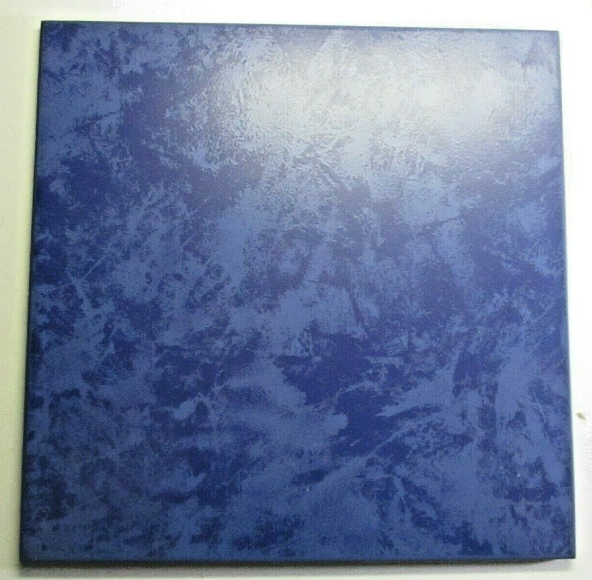 Villeroy Boch Germany 2003 Satin Swirls Dark Blue 1 Floor Tile 11-3/4″ Porcelain