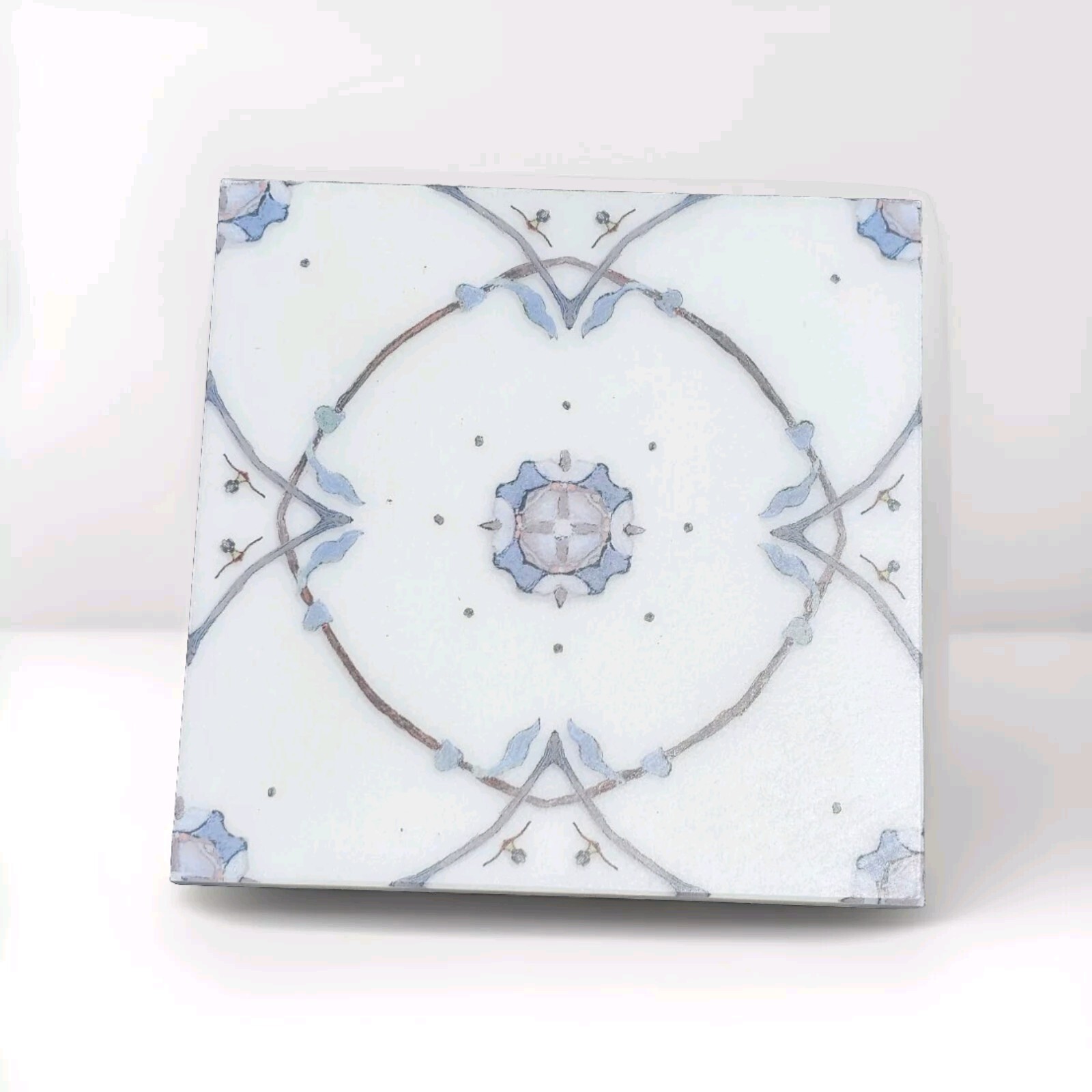 Stella Wildberry Carrara Marble Deco Tile (6x6x3/8