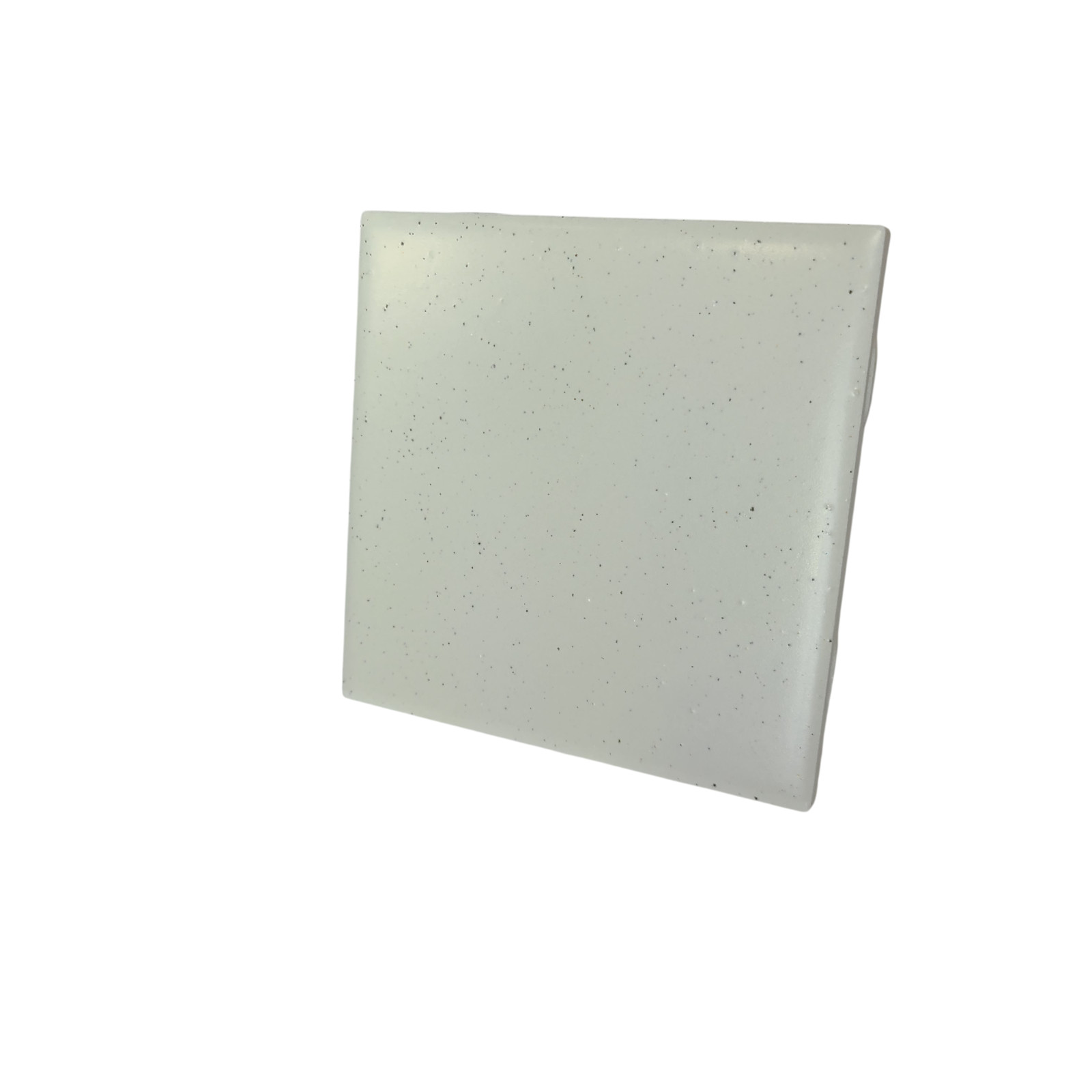 Freckled 4.25 in Ceramic Tile Specs Dots Subway Square Vintage Off White Matte