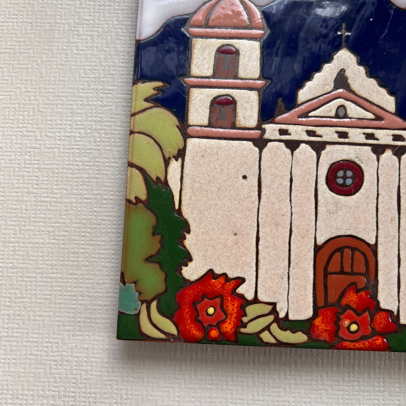 Ceramic Tile Queen Of The Missions Santa Barbara wall hot plate backsplash