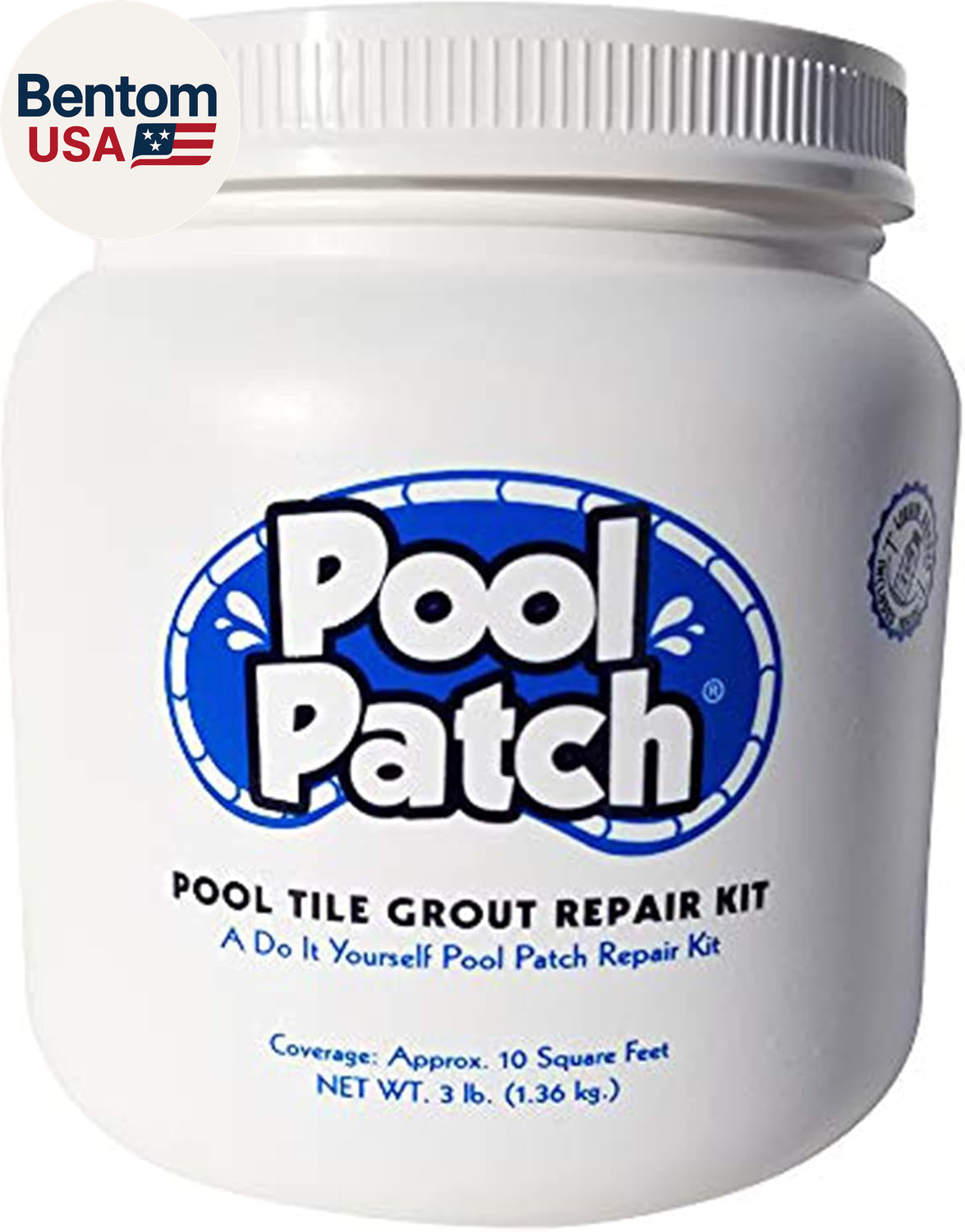 White Pool Tile Grout Repair Kit, 3-Pound, White