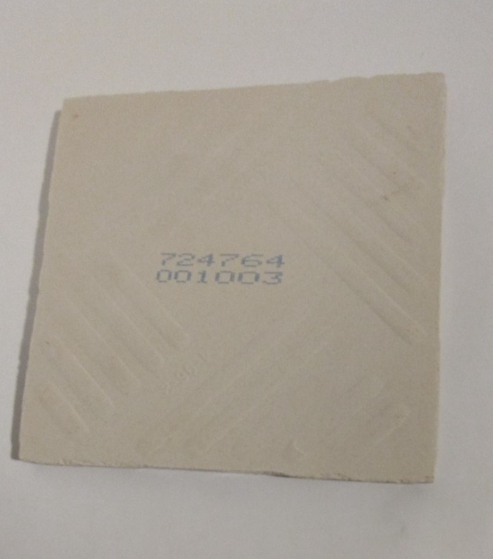 1 Wall Tile US Ceramic 724764 001003 Gloss Snow Off White 4-1/4″ Vintage 1990s