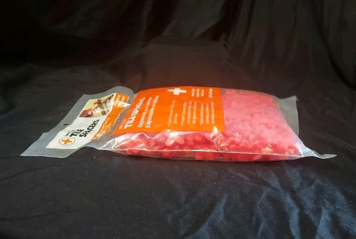 NEW Tavy Basix Tile Spacers 1/4″ 6mm 500 Orange Cross Spacers Unopened Package