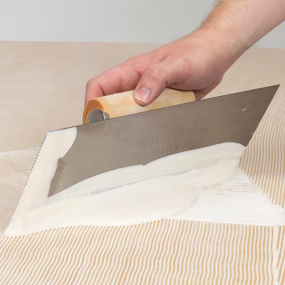 1/16 In. X 1/16 In. X/1/16 In. Square Notch Pro Vinyl Flooring Trowel with Wood