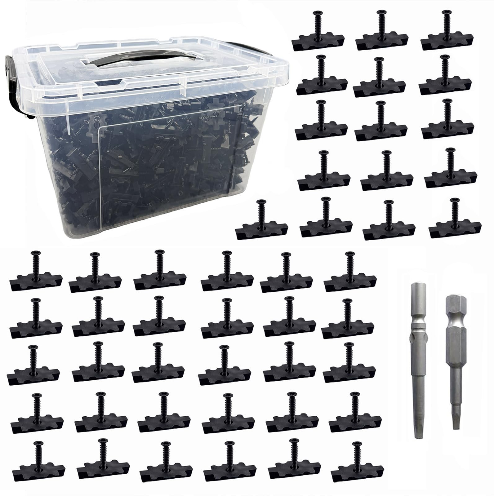 500 Deck Concealed Deck Fasteners with Metal Screws. General Composite Concea…