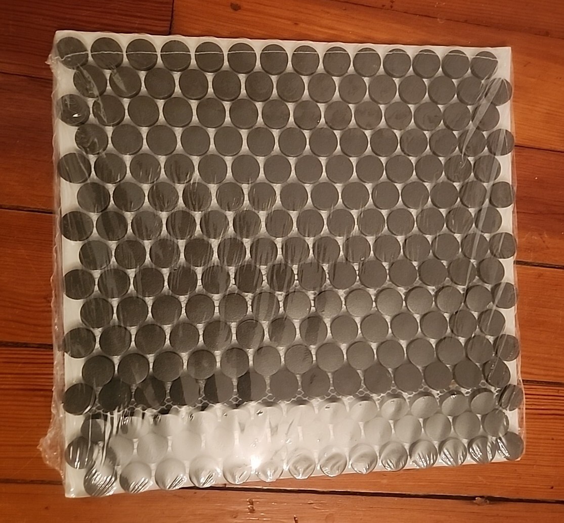 Penny Round Hudson Carbon Porcelain Mosaic Wall Floor Tile Backsplash Satori
