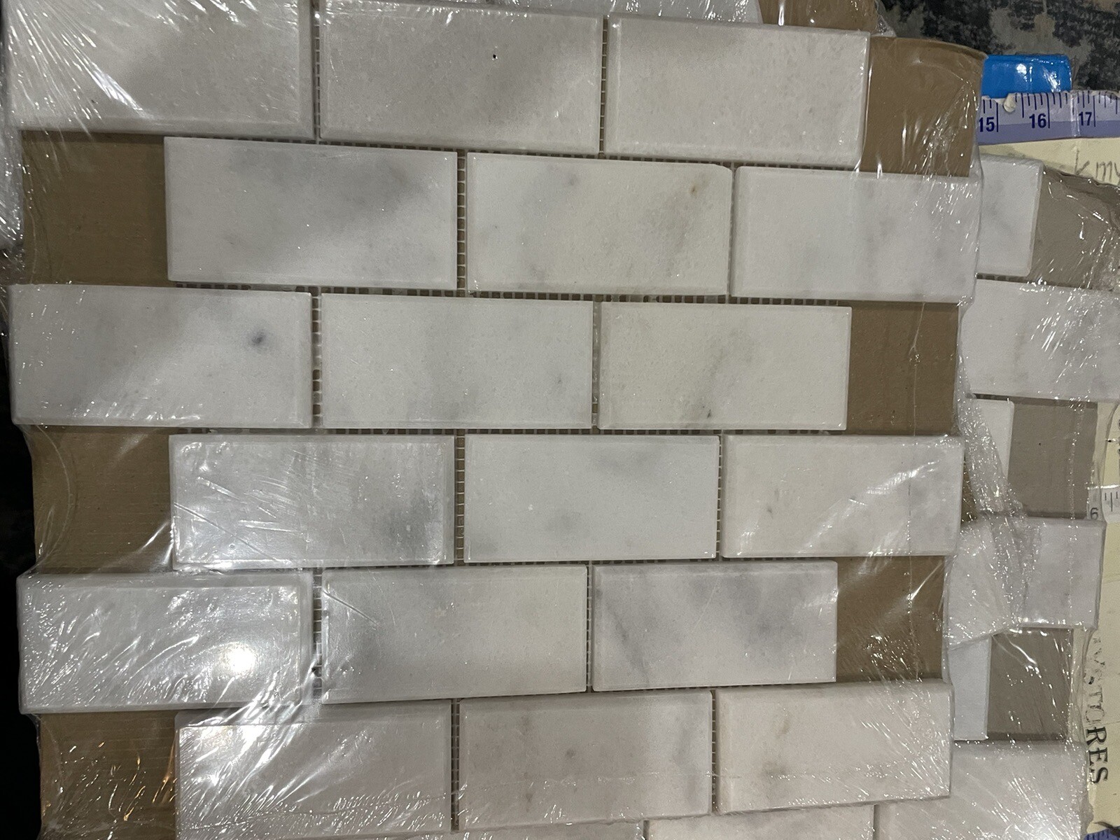 6 Sheets MSI Greecian White 11.81”x11.81” Polished Marble Mosaic Made Europe