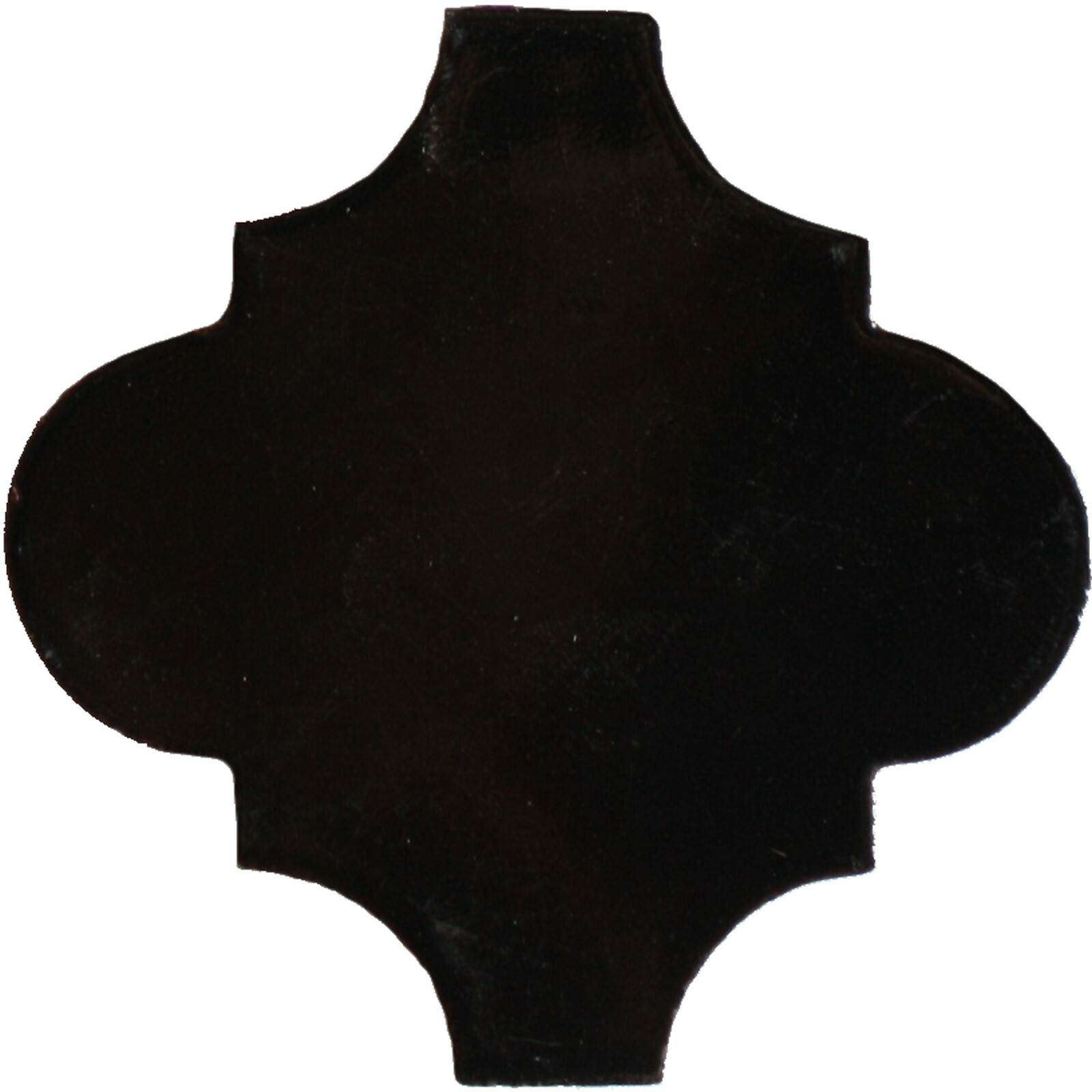 4×4 9 pcs Black Mexican Arabesque Clay Tile Handmade Talavera Backsplash