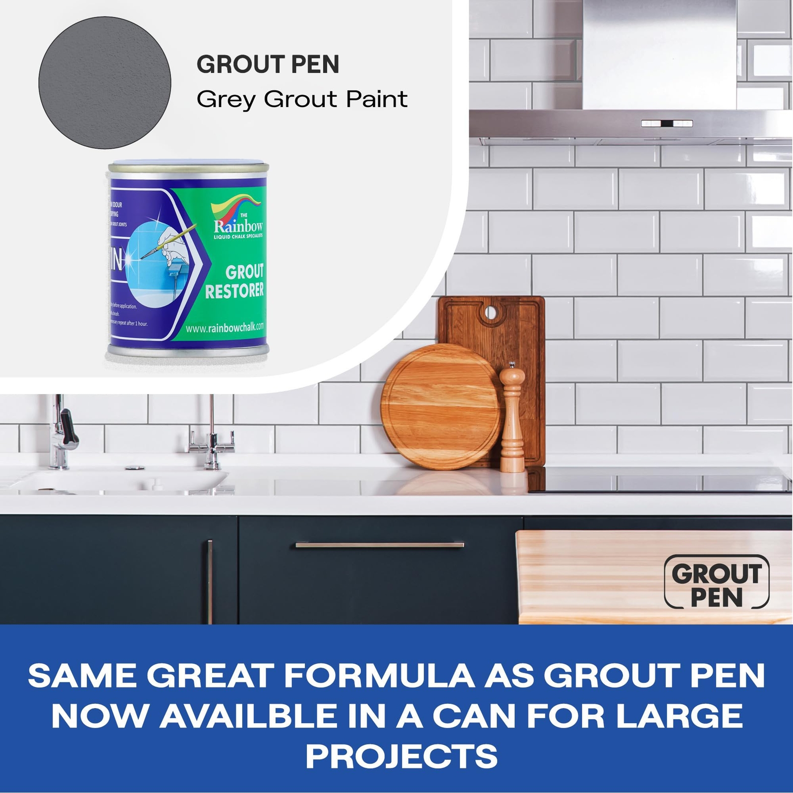 Grout Pen Grey Grout Paint: Waterproof Tile Paint Grout Refresh Restorer for …