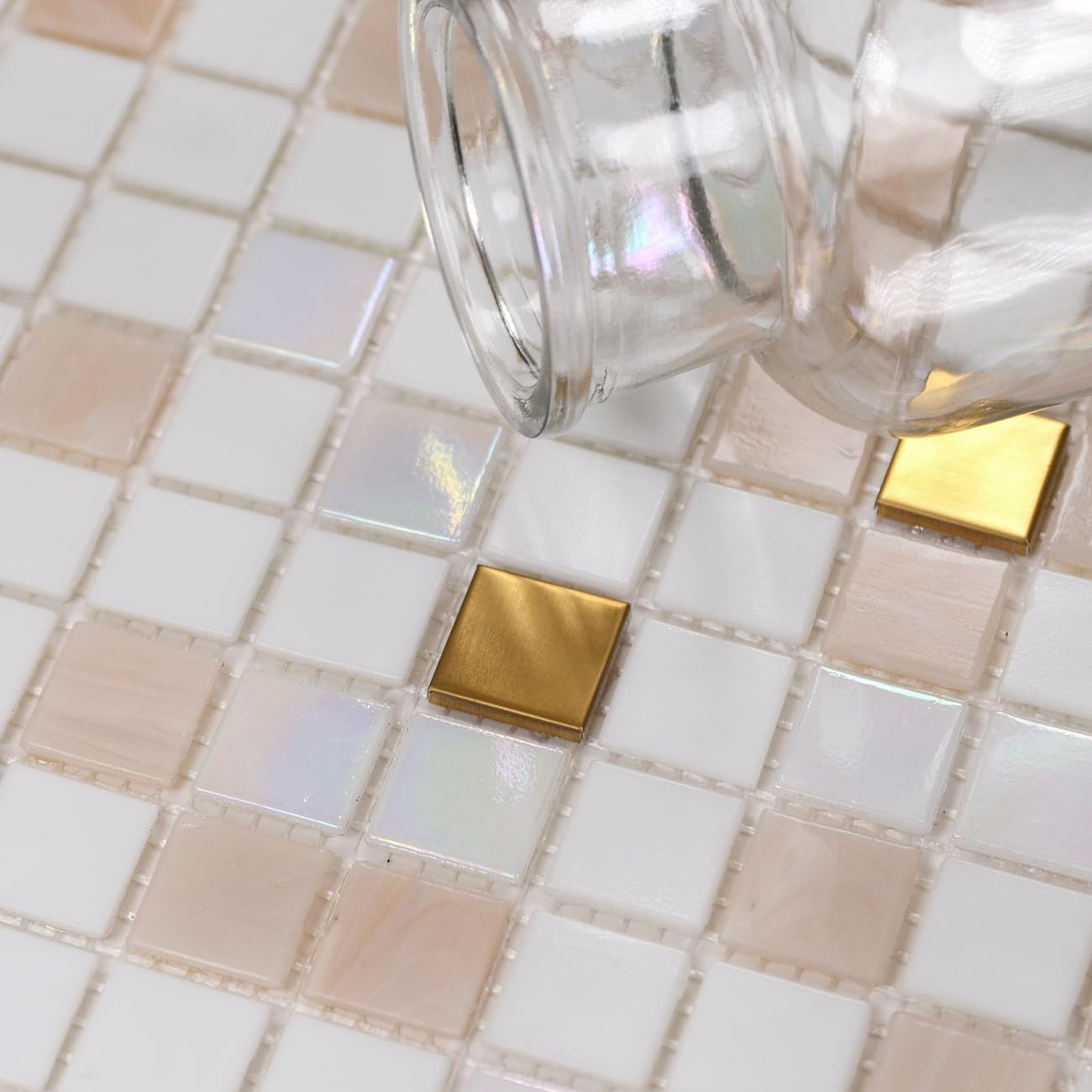 11.5Sqft Glass Mosaic Tiles,Bathroom,Kitchen Backsplash, Swimming Pools,Shower T