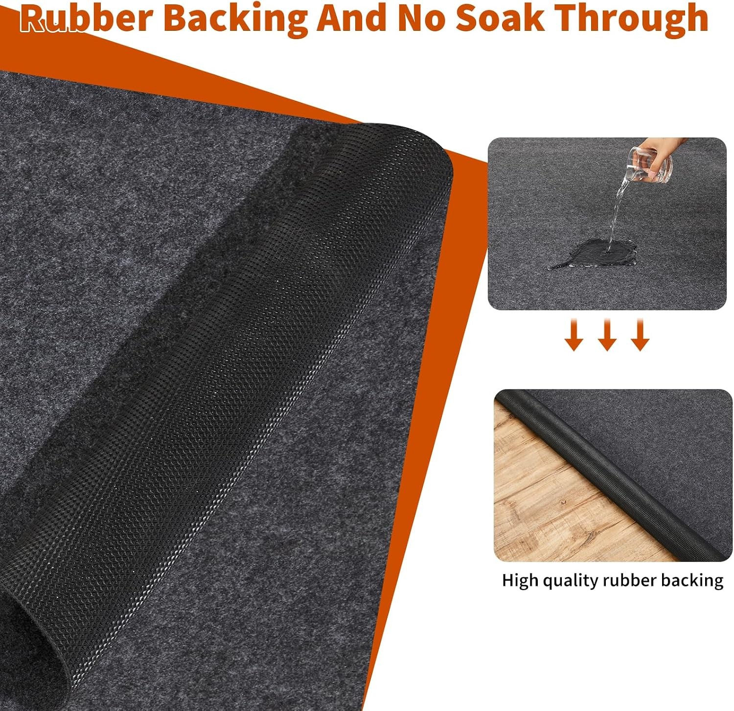 6.6×8.5/7.4×17/7.5×20′ Garage Floor Mat, 4mm Thickened Non-Slip Flooring Roll