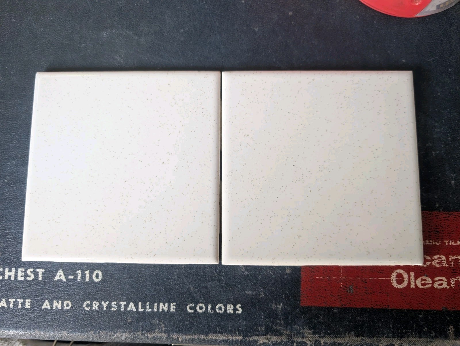 NOS Wenczel Ceramic Tile 4 5/16″ Square Gold Sparkle #401 Gloss Finish