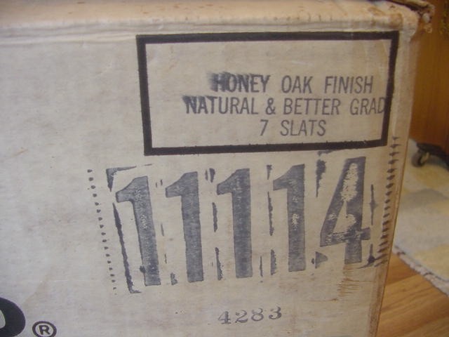 VINTAGE 60s-70s HONEY OAK PARQUET WOOD FLOORING FULL CASE 25 SQ.FT. 12” x 12″