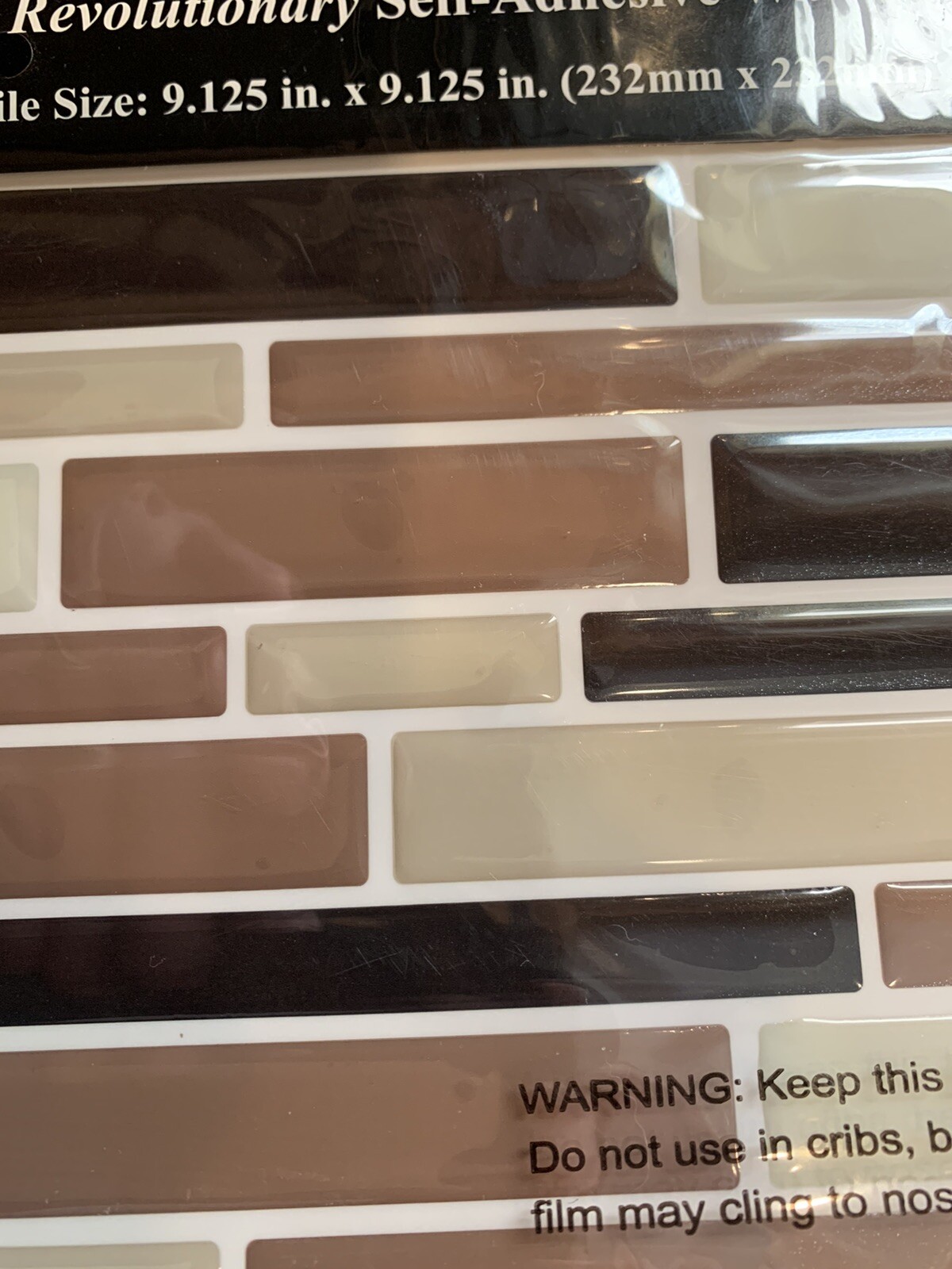 Backsplash Tiles. Peel & Press Bundle Of 20 Tiles Natural Tones , New