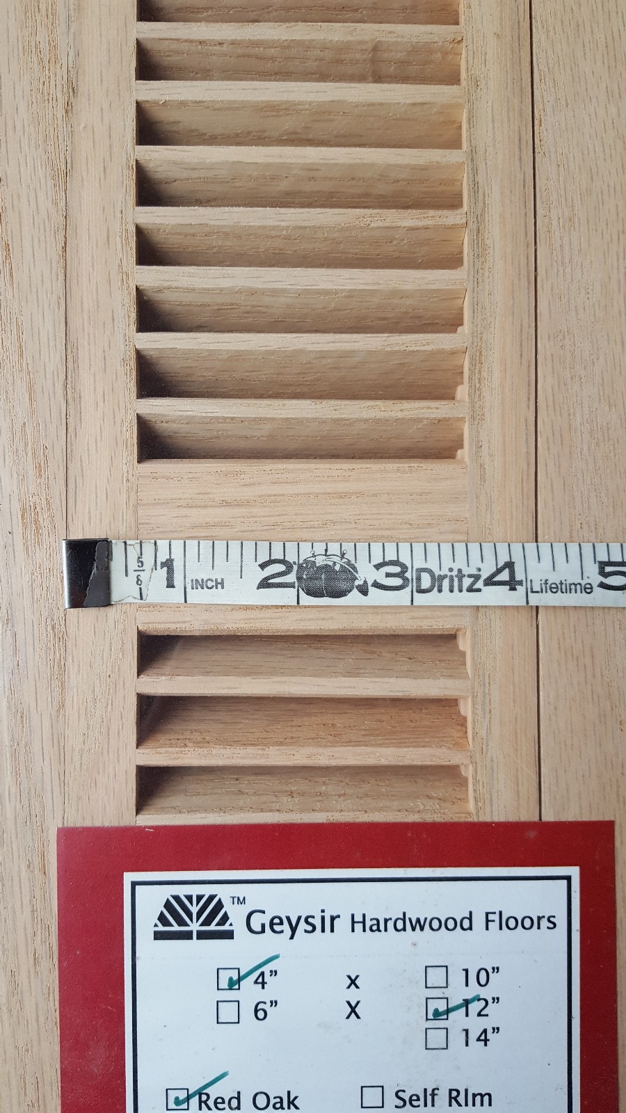 **NEW** Lot of 3 Geysir Hardwood Floors Red Oak Flush Mount w/ Frame Air Vent