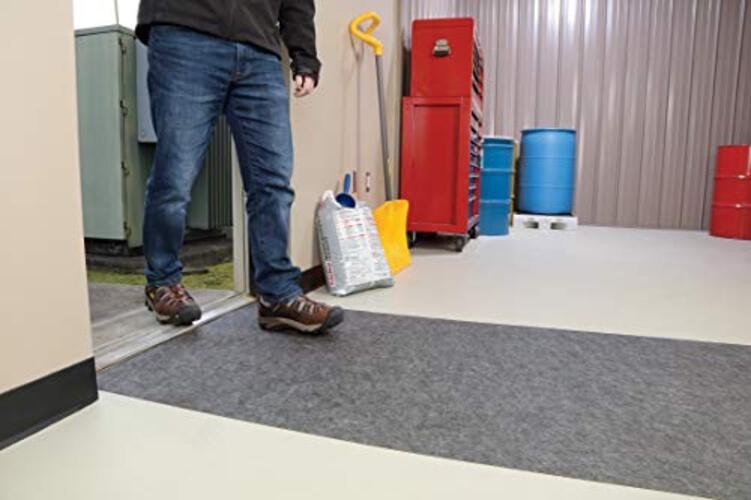 New Pig Grippy High-Traffic Floor Mat 3’ x 50’ | 3′ x 50′ Roll Gray Low Profile