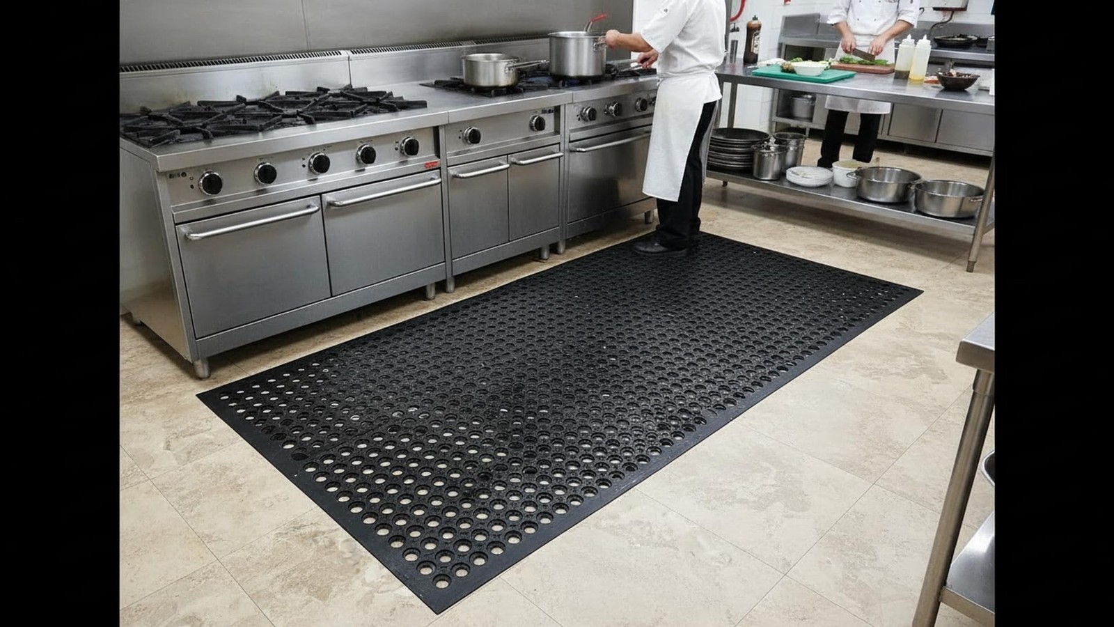 3x5FT Rubber Floor Mat Commercial Anti Fatigue Rubber Drainage Mat New Non Sl…