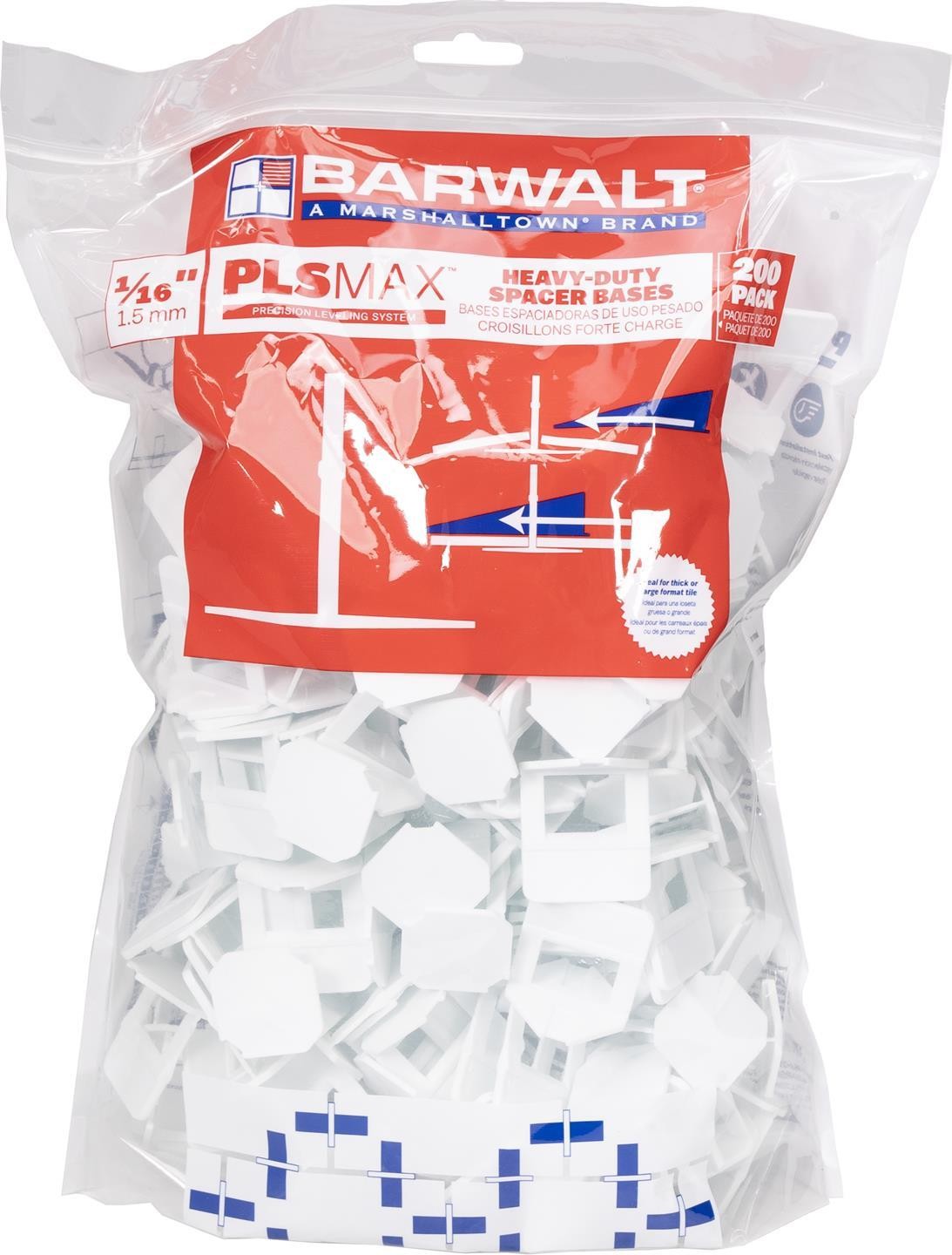 BARWALT 1/16″ PLS Max bases, 200pc – HDWTLS15