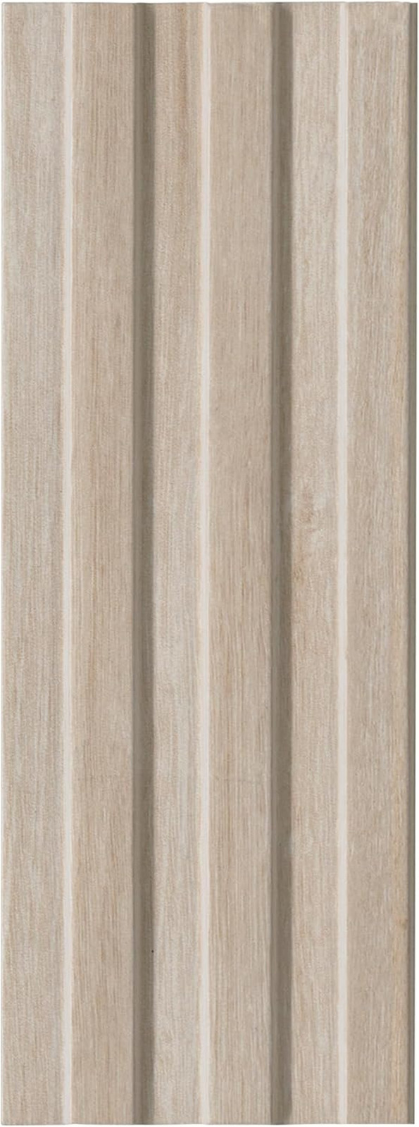 Serata Vibra Dunewood 6 In. X 16 In. Matte Porcelain Slat Fluted Wood Look Wall