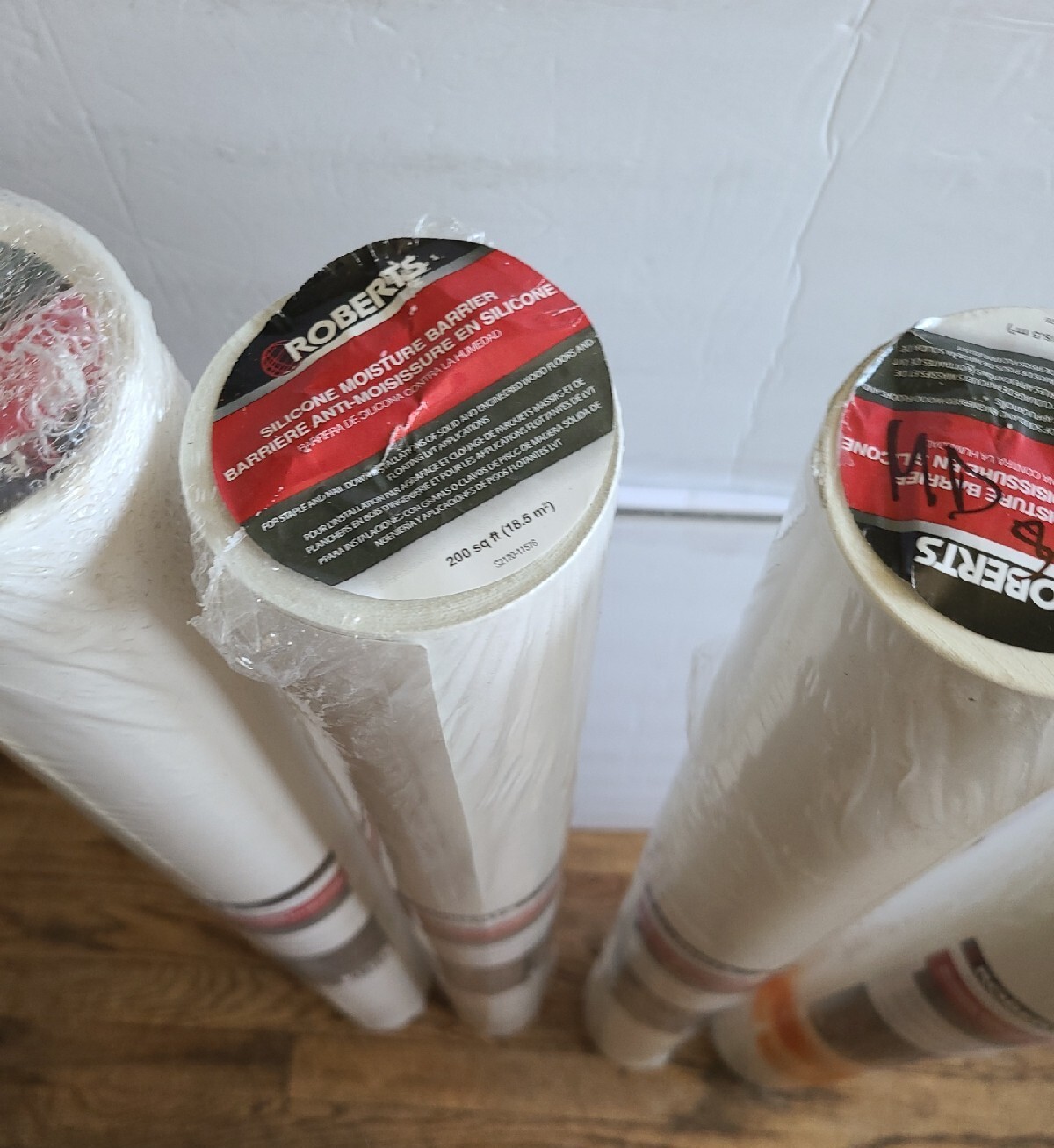 ROBERTS 70-198 Silicone Moisture Barrier 200 sq 31.5 in. x 76.25 ft. Lot of 4