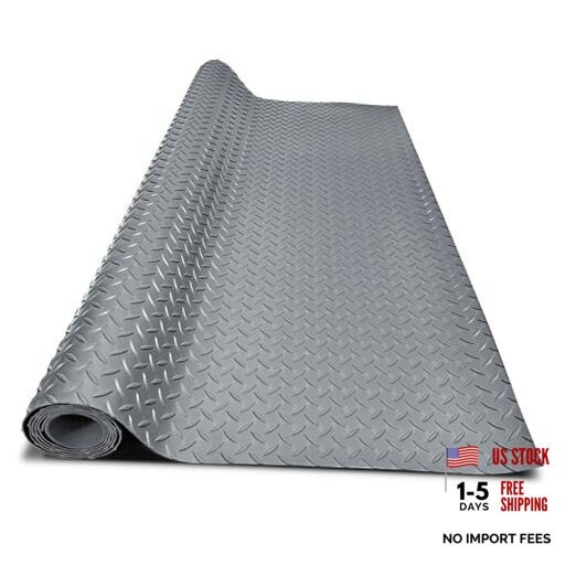 4x10FT Garage Floor Mat, 2.8mm Thickened Flooring Roll for Under 4*10FT Grey