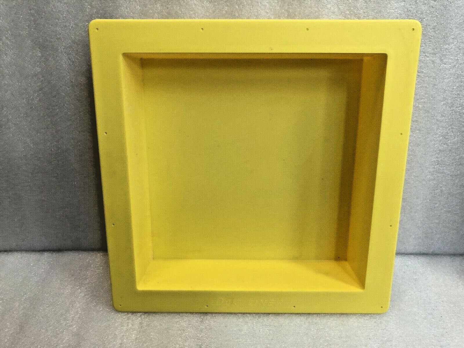 Yellow Duk Liner Shower Bath Niche Frame Plastic Tile Base 14″ x 14″ x 3.5″
