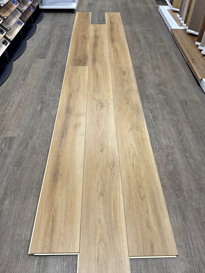 Premium Coretec Enhanced 8mm thick LVP 22 Mil Wear Layer 9”x72” Saffron Pecan
