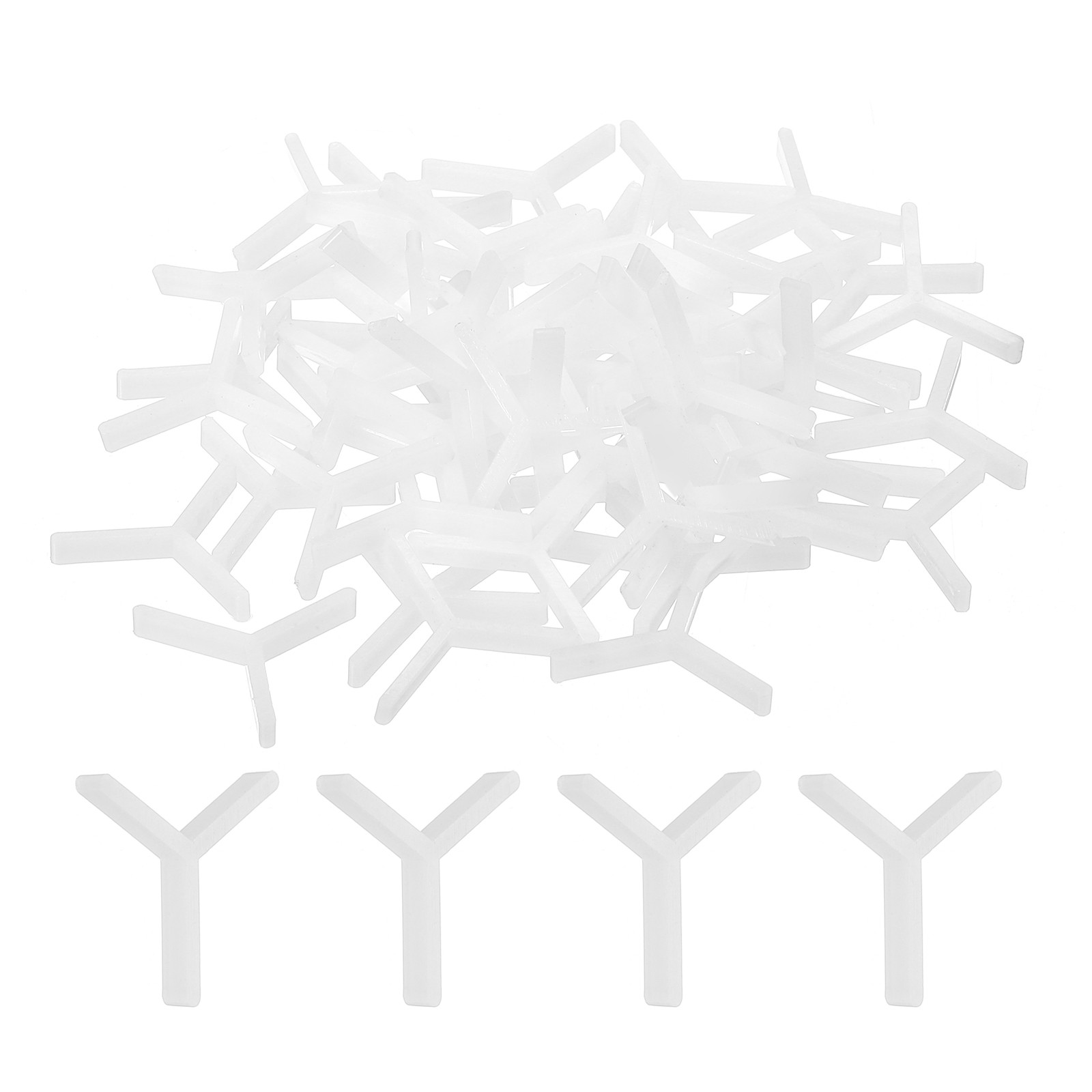 1000Pcs Wall Floor Tile Plastic Y Type Spacers Tiling Tools 1.5mm 1/16″ White