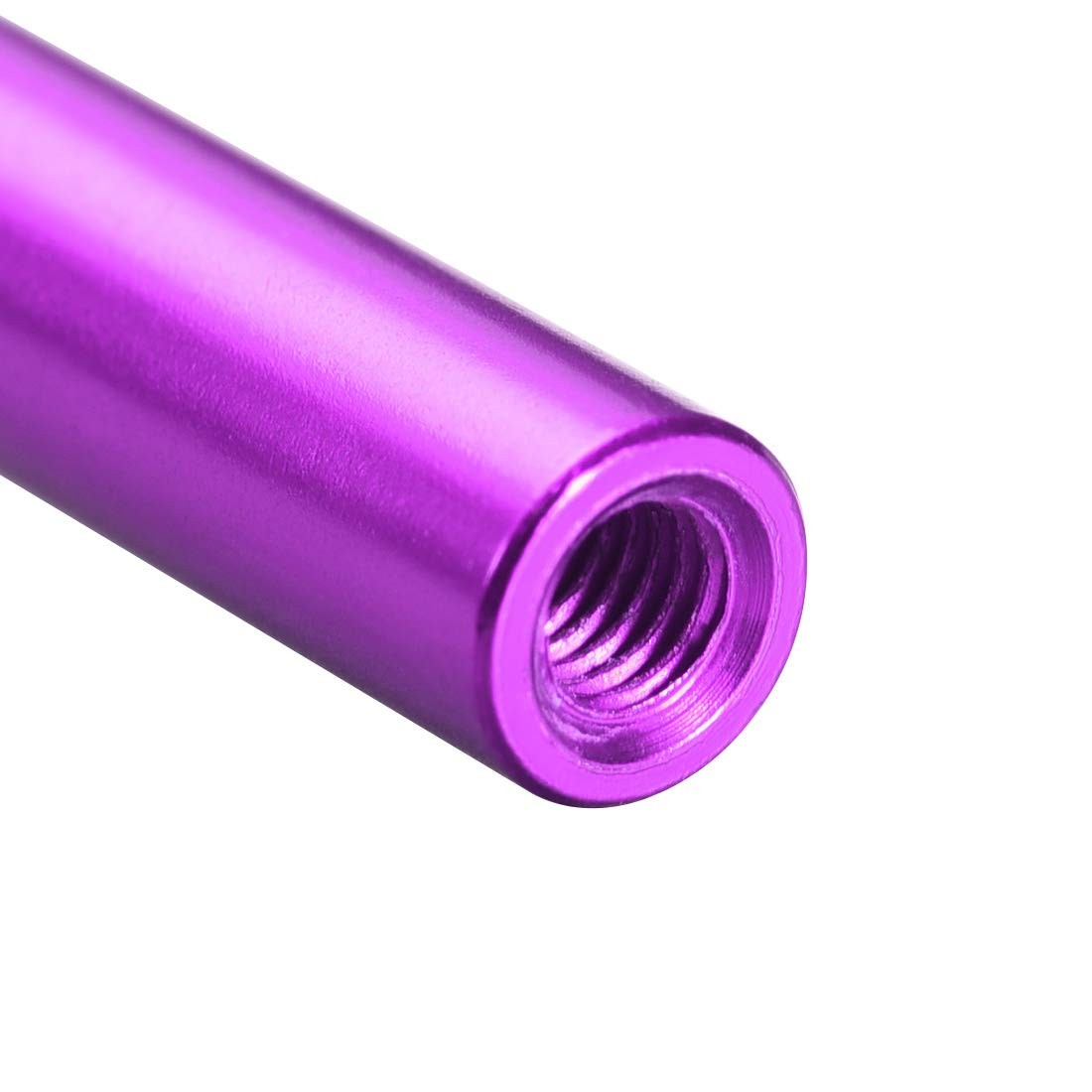 uxcell 15 Pcs M3x12mm Round Aluminum Standoff Column Spacer 12mm, Purple