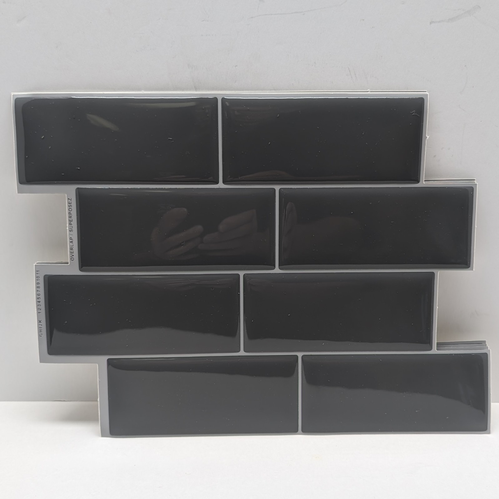 Smart Tiles Vinyl Adhesive Wall Tile 1 Pack of 4 Metro Grigio SM1064-4 (Gray)