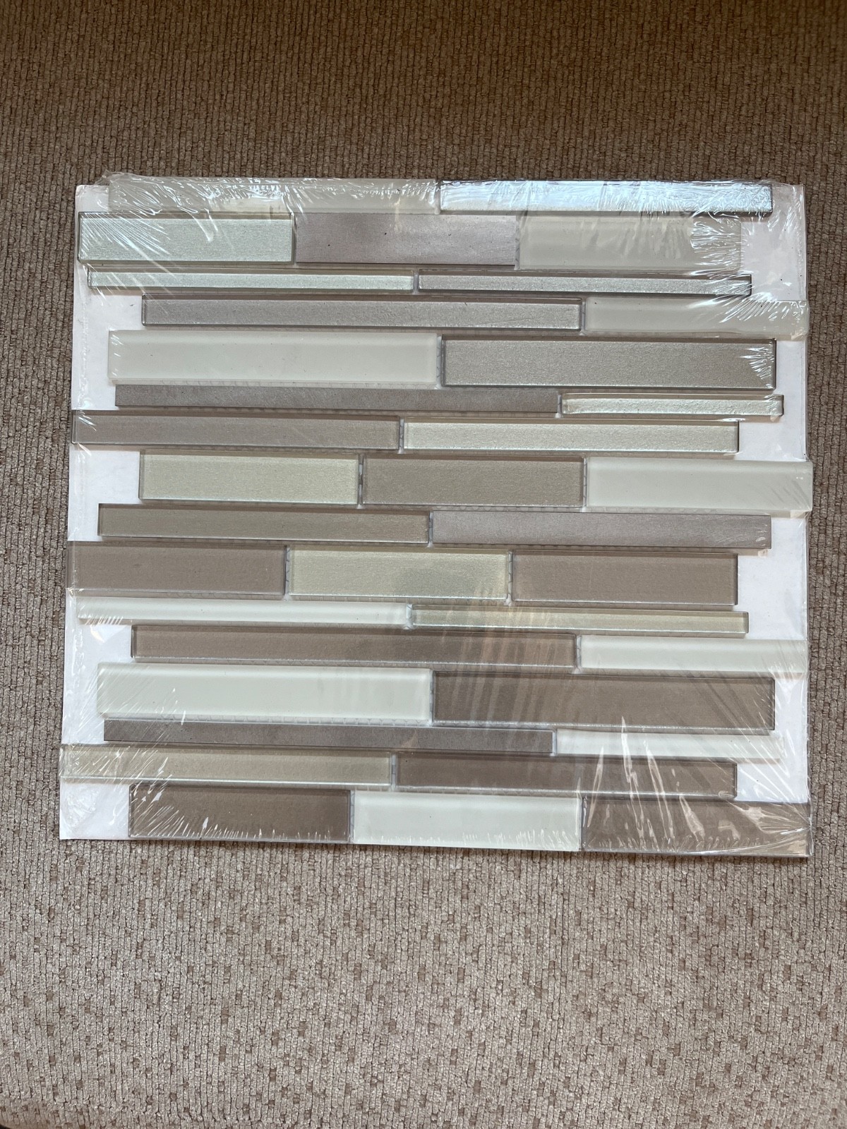 Elida Ceramica Coquina Ridge 12-in x 12-inGlossy Glass/Metal 1058257 Tile