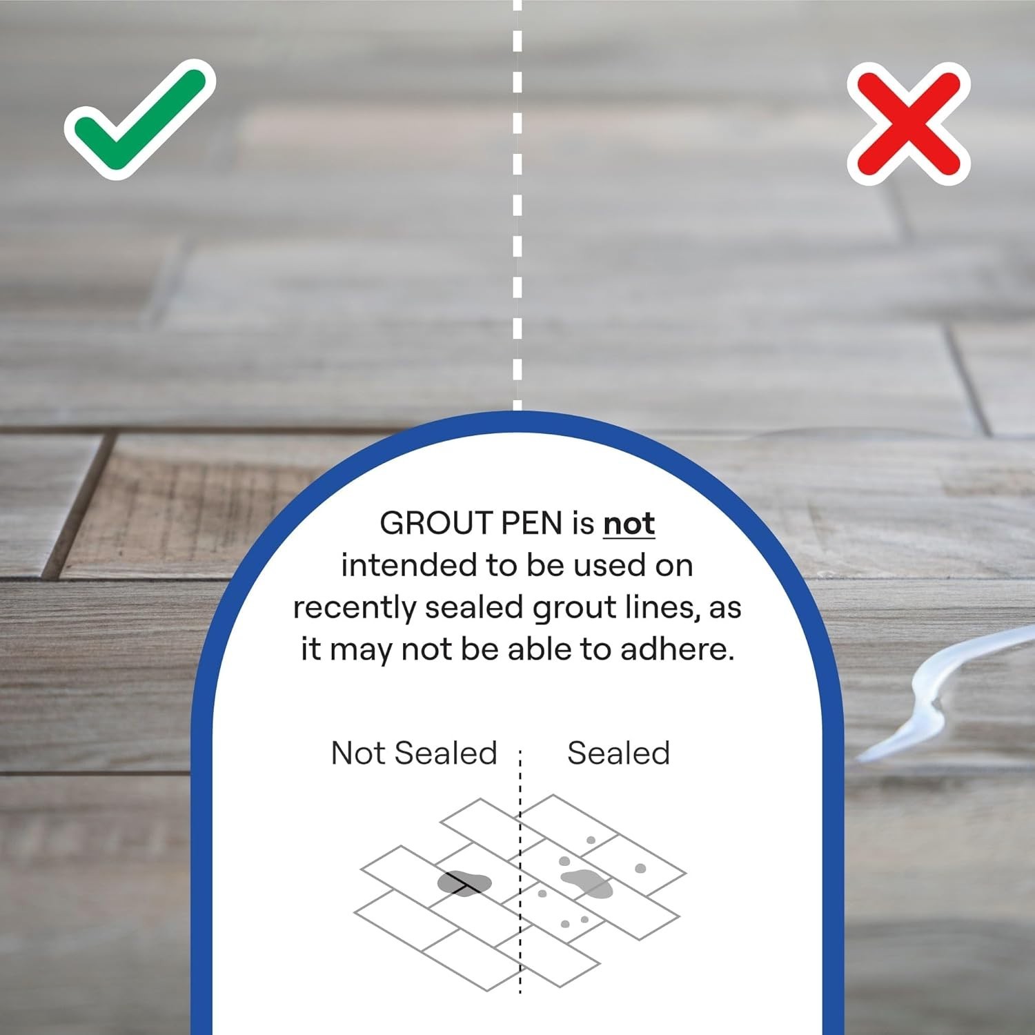 2-Pack Cream Grout Pen – Waterproof Tile Colorant for Easy Grout Restoration
